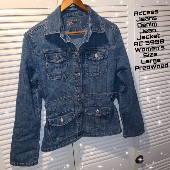 access jeans Jackets & Blazers - Access Jeans Denim Jean Jacket Size Large Women’s